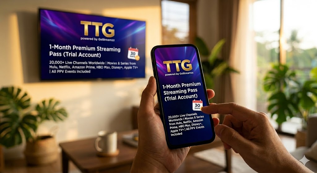 TTG powered by GoStreamzz – 1-Month Premium Streaming Pass (Trial Account)